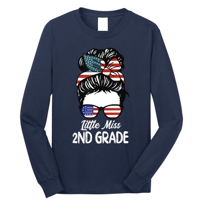 Little Miss 2nd Grade Back To School Daughter Long Sleeve Shirt