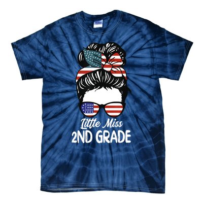 Little Miss 2nd Grade Back To School Daughter Tie-Dye T-Shirt