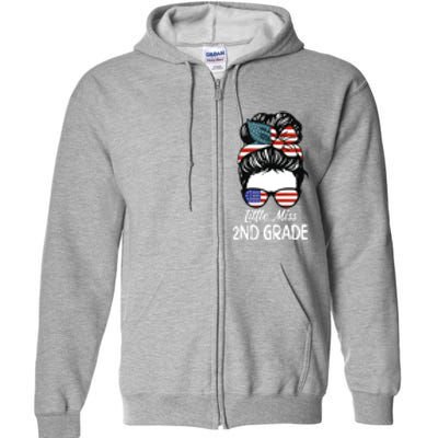 Little Miss 2nd Grade Back To School Daughter Full Zip Hoodie