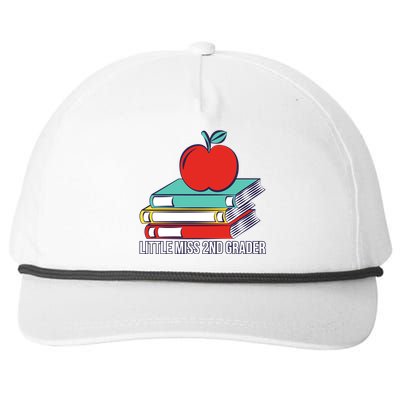 Little Miss 2nd Grader First Day Of Second Grade Snapback Five-Panel Rope Hat