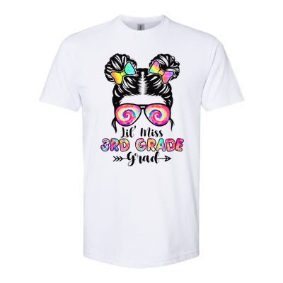 Lil' Miss 3rd Grade Grad Graduation Messy Bun Softstyle® CVC T-Shirt