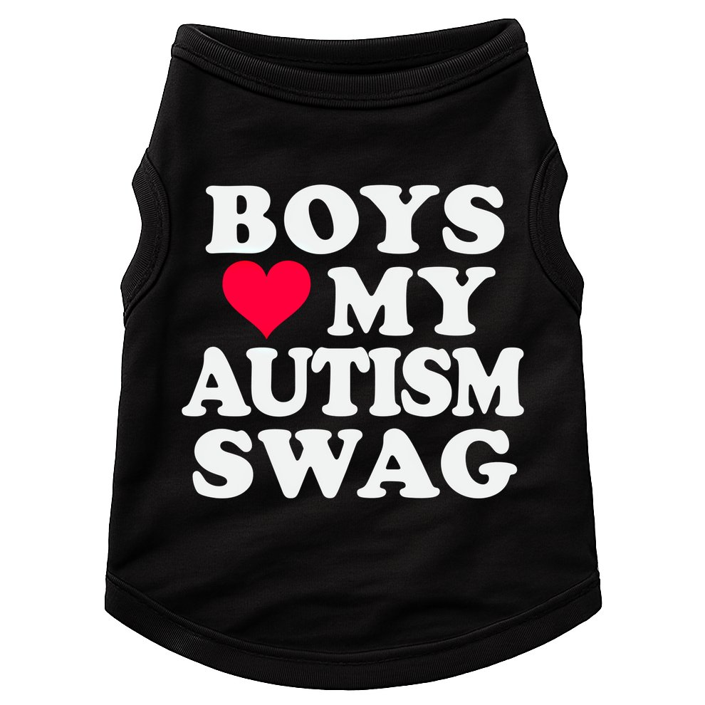 Love My Autism Swag Funny Autistic Awareness Idea Great Gift Doggie Tank