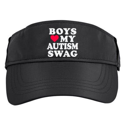 Love My Autism Swag Funny Autistic Awareness Idea Great Gift Adult Drive Performance Visor