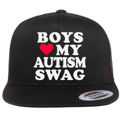 Love My Autism Swag Funny Autistic Awareness Idea Great Gift Flatbill Hat