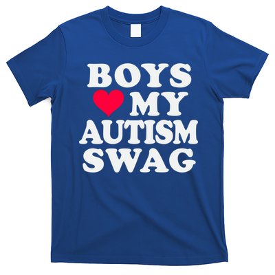 Love My Autism Swag Funny Autistic Awareness Idea Great Gift T-Shirt