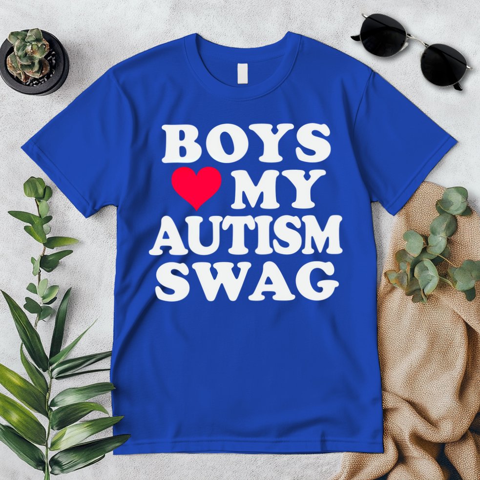 Love My Autism Swag Funny Autistic Awareness Idea Great Gift Premium T-Shirt