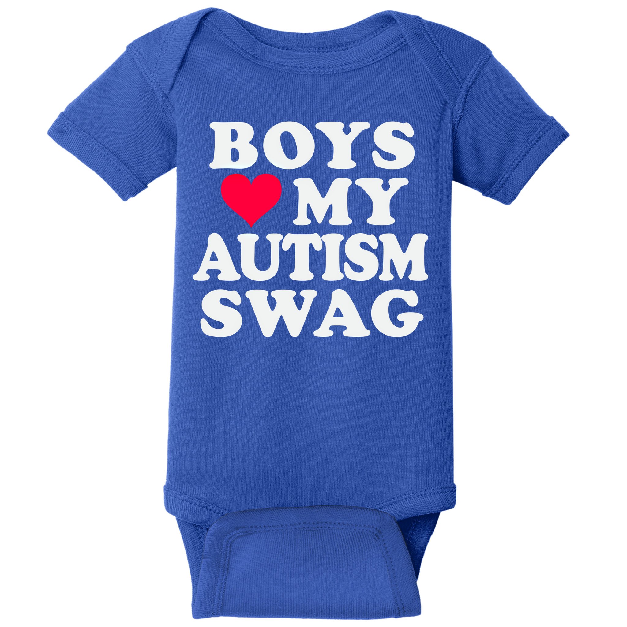 Love My Autism Swag Funny Autistic Awareness Idea Great Gift Baby Bodysuit