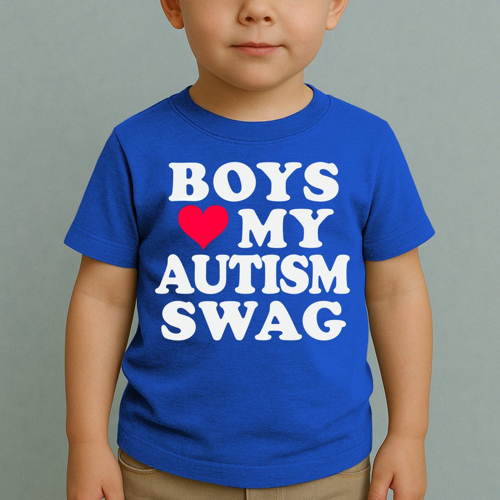 Love My Autism Swag Funny Autistic Awareness Idea Great Gift Toddler T-Shirt