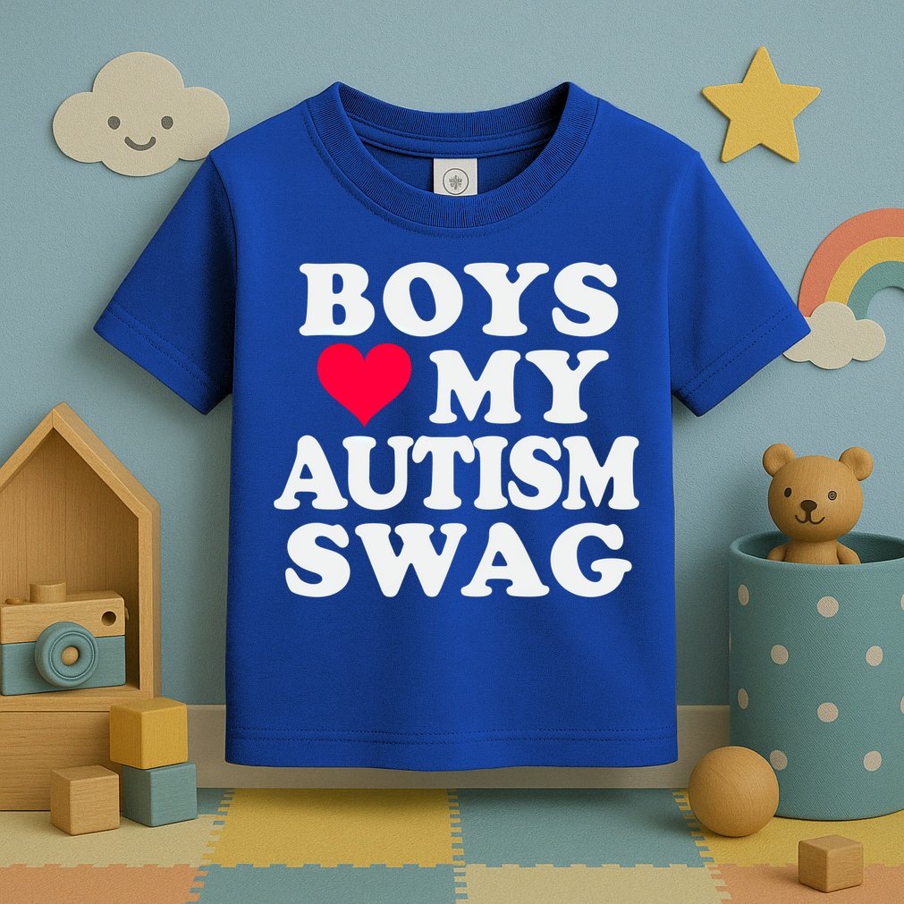 Love My Autism Swag Funny Autistic Awareness Idea Great Gift Toddler T-Shirt