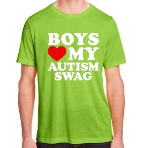 Love My Autism Swag Gift Funny Heart Autism Awareness Gift Adult ChromaSoft Performance T-Shirt