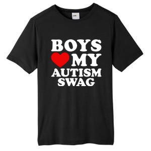 Love My Autism Swag Gift Funny Heart Autism Awareness Gift Tall Fusion ChromaSoft Performance T-Shirt