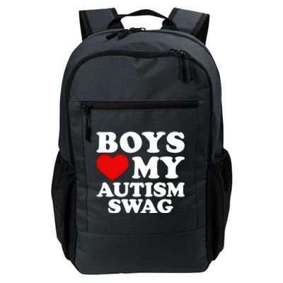 Love My Autism Swag Gift Funny Heart Autism Awareness Gift Daily Commute Backpack