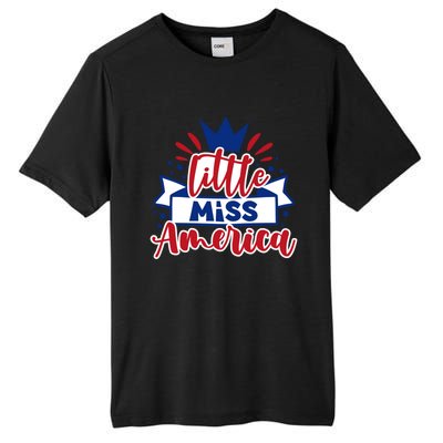 Little Miss America Illustration Novelty Graphic Designs Gift Tall Fusion ChromaSoft Performance T-Shirt