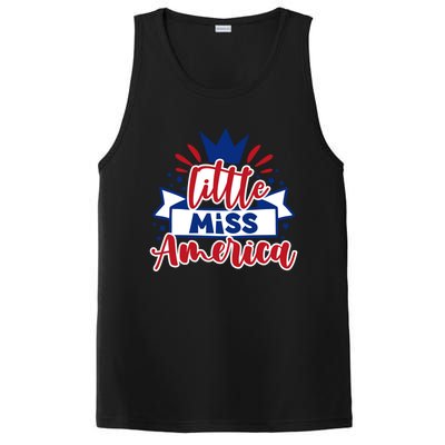 Little Miss America Illustration Novelty Graphic Designs Gift PosiCharge Competitor Tank