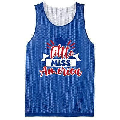 Little Miss America Illustration Novelty Graphic Designs Gift Mesh Reversible Basketball Jersey Tank