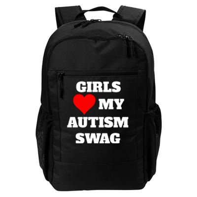 Love My Autism Swag Funny Heart Autism Awareness Daily Commute Backpack