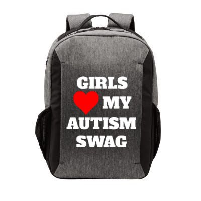 Love My Autism Swag Funny Heart Autism Awareness Vector Backpack