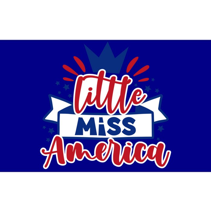 Little Miss America Illustration Novelty Graphic Designs Gift Bumper Sticker