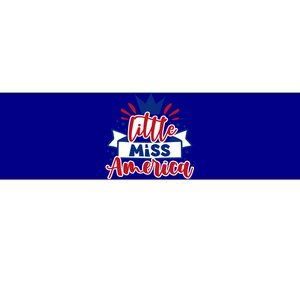 Little Miss America Illustration Novelty Graphic Designs Gift Bumper Sticker