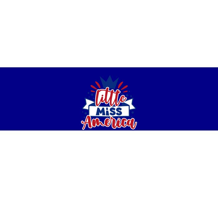 Little Miss America Illustration Novelty Graphic Designs Gift Bumper Sticker