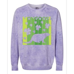 Lucky Mongoose Animal St Patrick's Day Irish Gift Colorblast Crewneck Sweatshirt