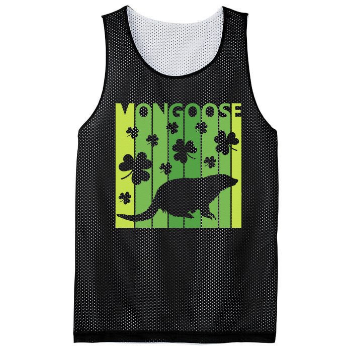 Lucky Mongoose Animal St Patrick's Day Irish Gift Mesh Reversible Basketball Jersey Tank