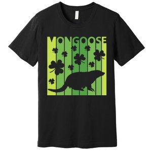 Lucky Mongoose Animal St Patrick's Day Irish Gift Premium T-Shirt