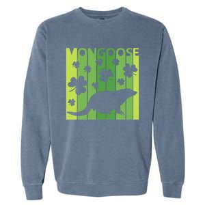 Lucky Mongoose Animal St Patrick's Day Irish Gift Garment-Dyed Sweatshirt