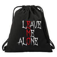 Leave Me Alone Emo Clothes Emocore Emo Music Fan Emo Drawstring Bag