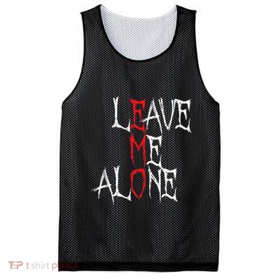 Leave Me Alone Emo Clothes Emocore Emo Music Fan Emo Mesh Reversible Basketball Jersey Tank