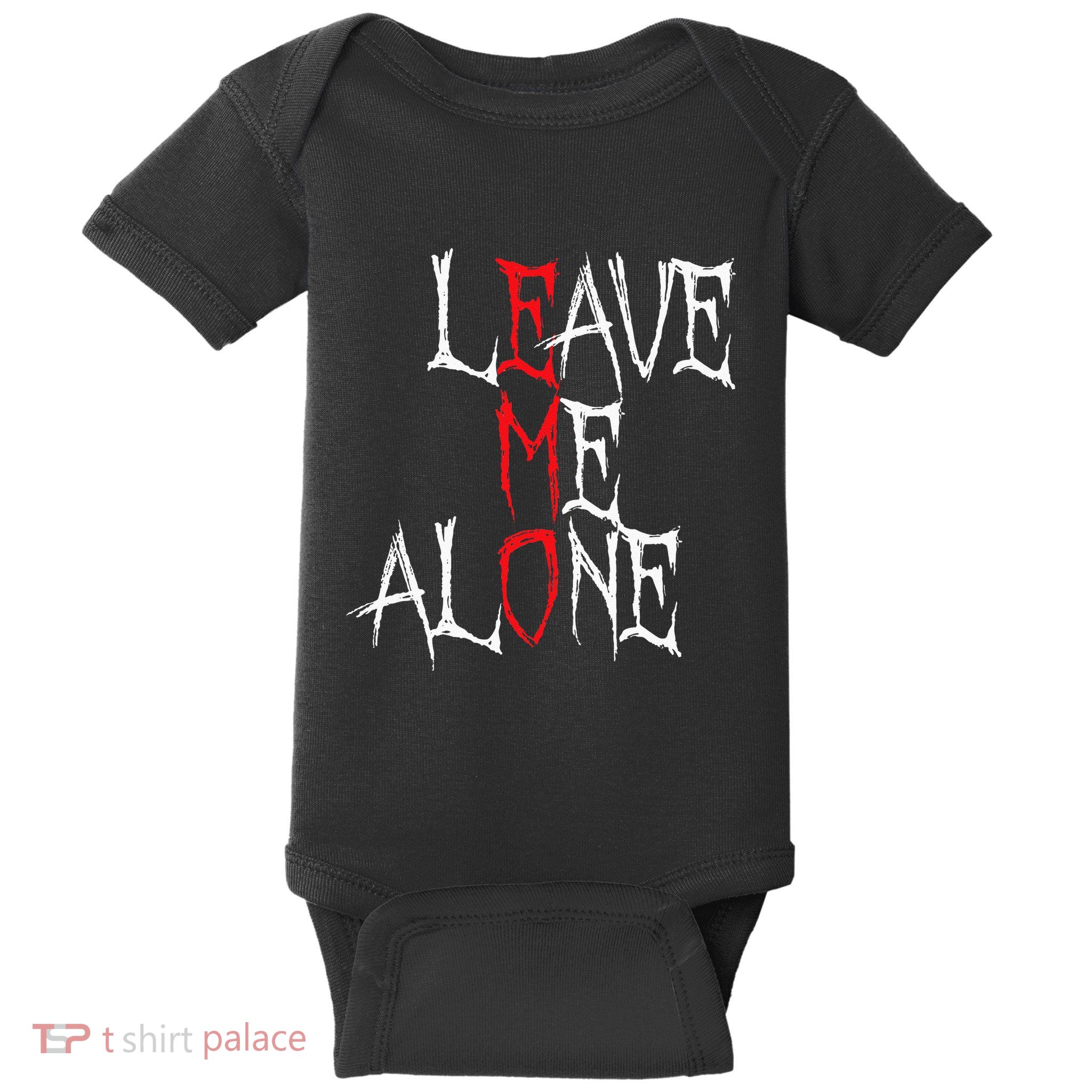 Leave Me Alone Emo Clothes Emocore Emo Music Fan Emo Baby Bodysuit