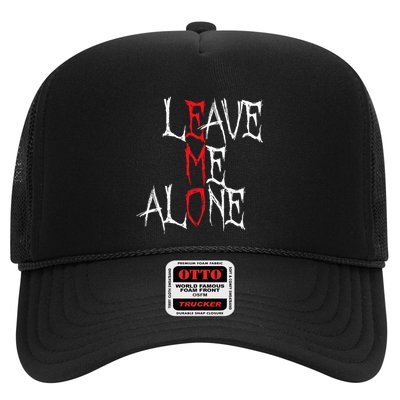 Leave Me Alone Emo Clothes Emocore Emo Music Fan Emo Trucker Hat