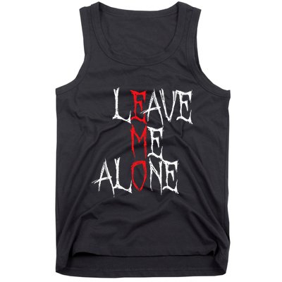 Leave Me Alone Emo Clothes Emocore Emo Music Fan Emo Tank Top