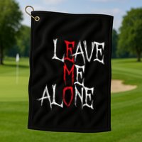 Leave Me Alone Emo Clothes Emocore Emo Music Fan Emo Golf Towel