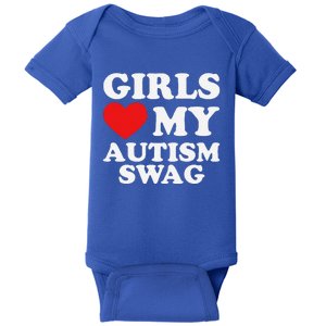 Love My Autism Swag Funny Autistic Gifts Awareness Baby Bodysuit