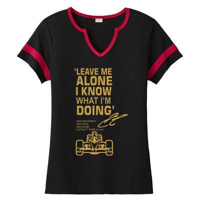 Leave Me Alone I Know What Im Doing Drummer Ladies Halftime Notch Neck Tee