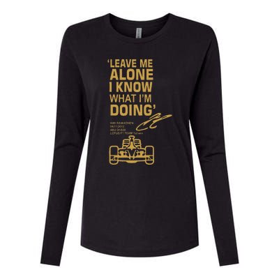 Leave Me Alone I Know What Im Doing Drummer Womens Cotton Relaxed Long Sleeve T-Shirt