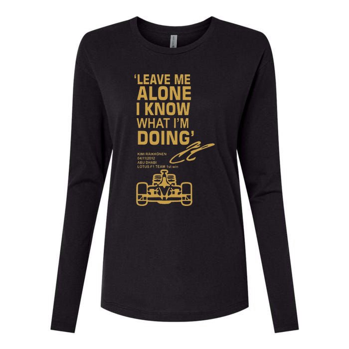 Leave Me Alone I Know What Im Doing Drummer Womens Cotton Relaxed Long Sleeve T-Shirt