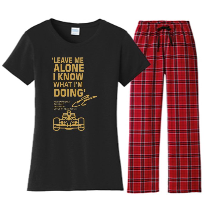 Leave Me Alone I Know What Im Doing Drummer Women's Flannel Pajama Set