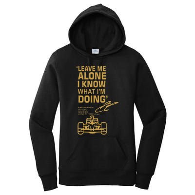 Leave Me Alone I Know What Im Doing Drummer Women's Pullover Hoodie