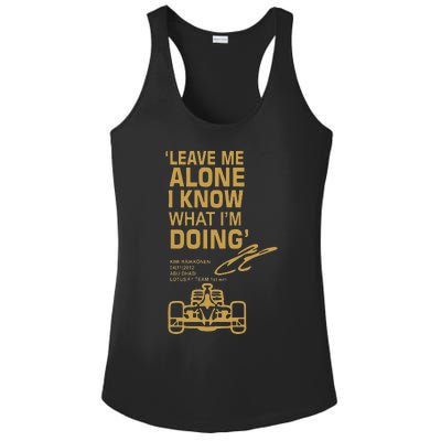 Leave Me Alone I Know What Im Doing Drummer Ladies PosiCharge Competitor Racerback Tank