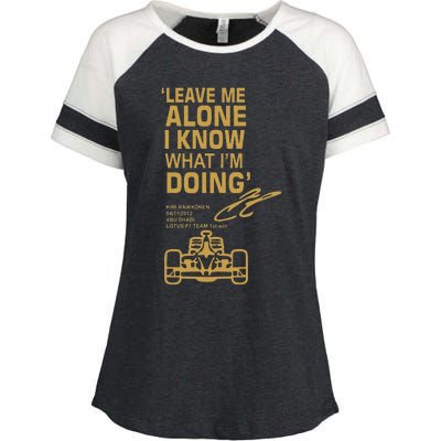 Leave Me Alone I Know What Im Doing Drummer Enza Ladies Jersey Colorblock Tee