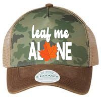 Leaf Me Alone Funny Fall Legacy Tie Dye Trucker Hat