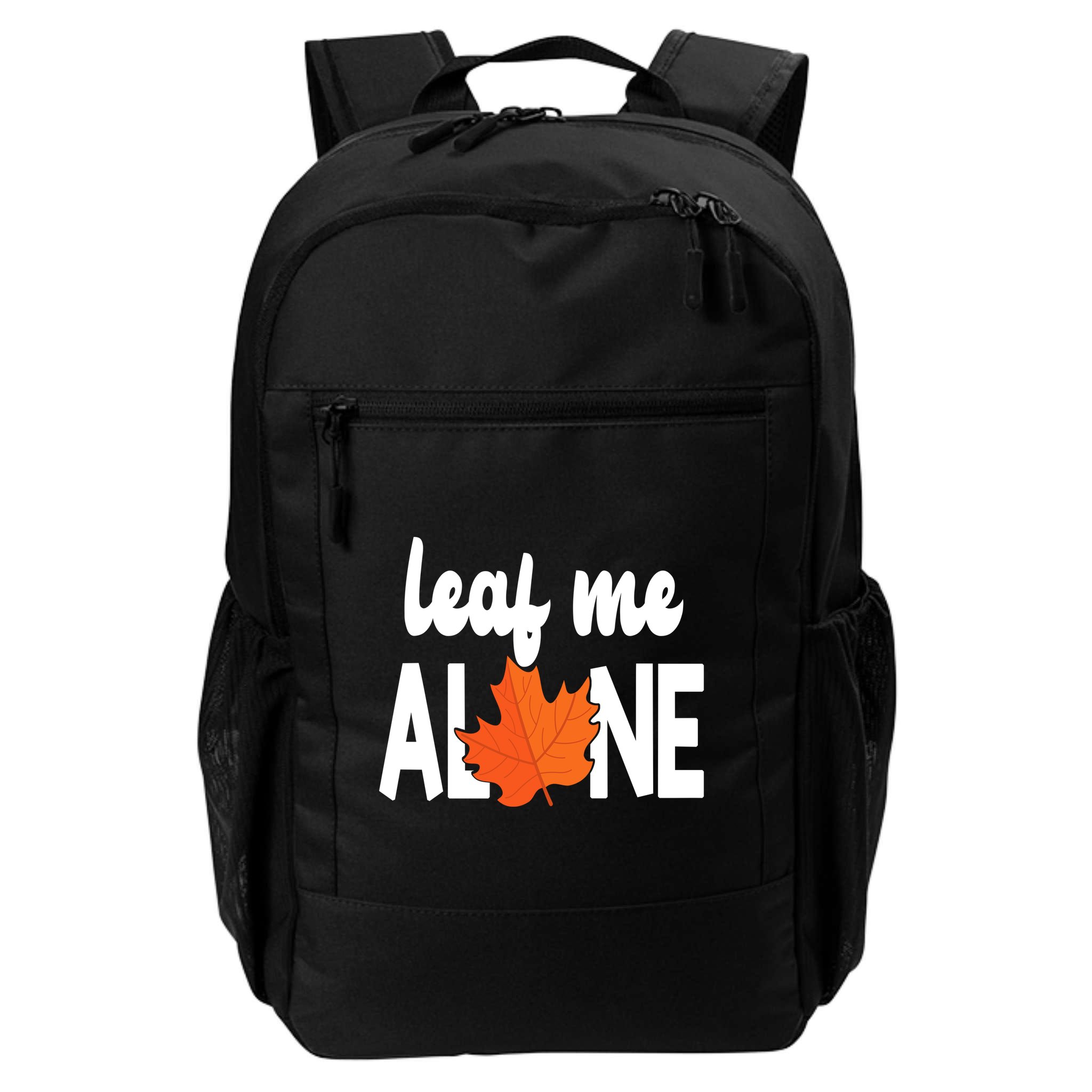 Leaf Me Alone Funny Fall Backpack
