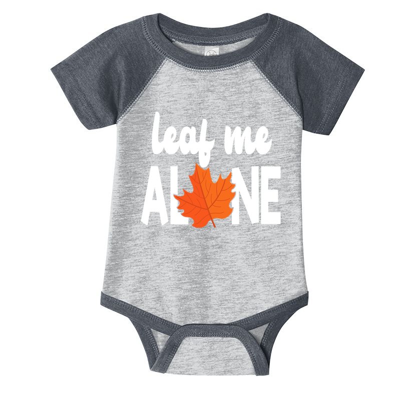Leaf Me Alone Funny Fall Infant Baby Jersey Bodysuit