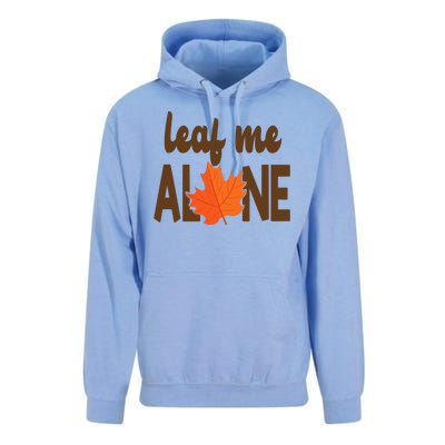 Leaf Me Alone Funny Fall Unisex Surf Hoodie