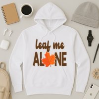 Leaf Me Alone Funny Fall Hoodie