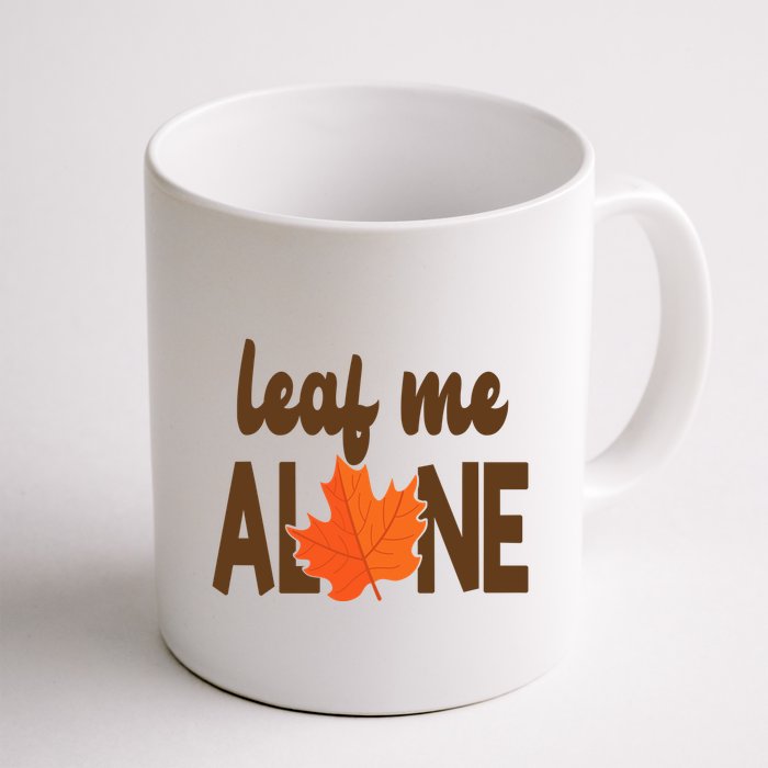 Leaf Me Alone Funny Fall Mug