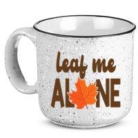 Leaf Me Alone Funny Fall 15oz Campfire Ceramic Mug