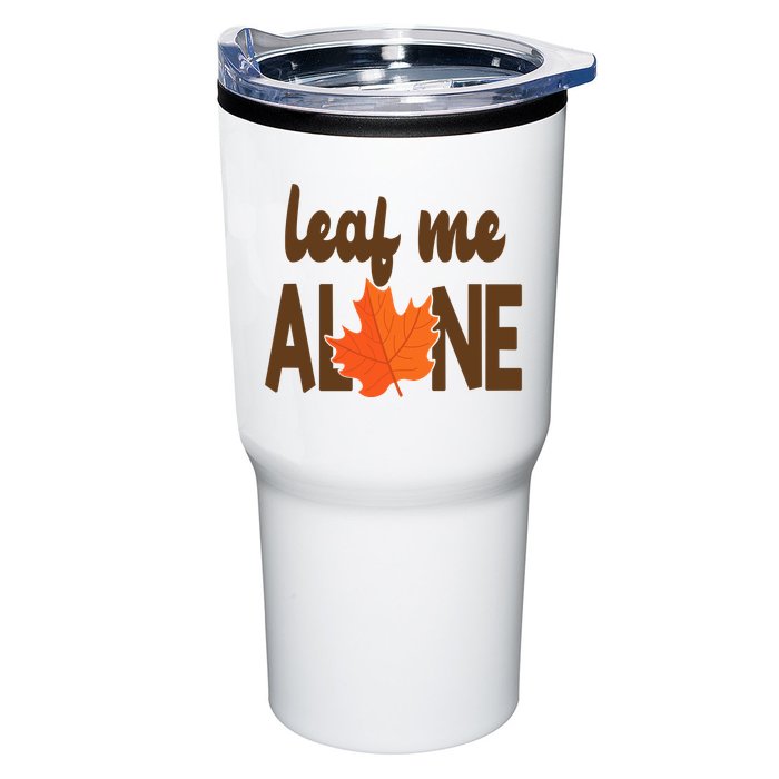 Leaf Me Alone Funny Fall Tumbler